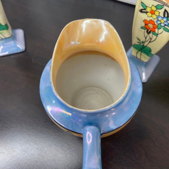 Vintage Japanese 3pc Lusterware Kitchen Set - Picture 4 of 9